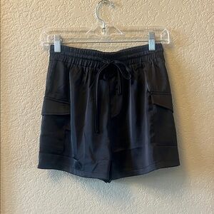 Black Silky Shorts